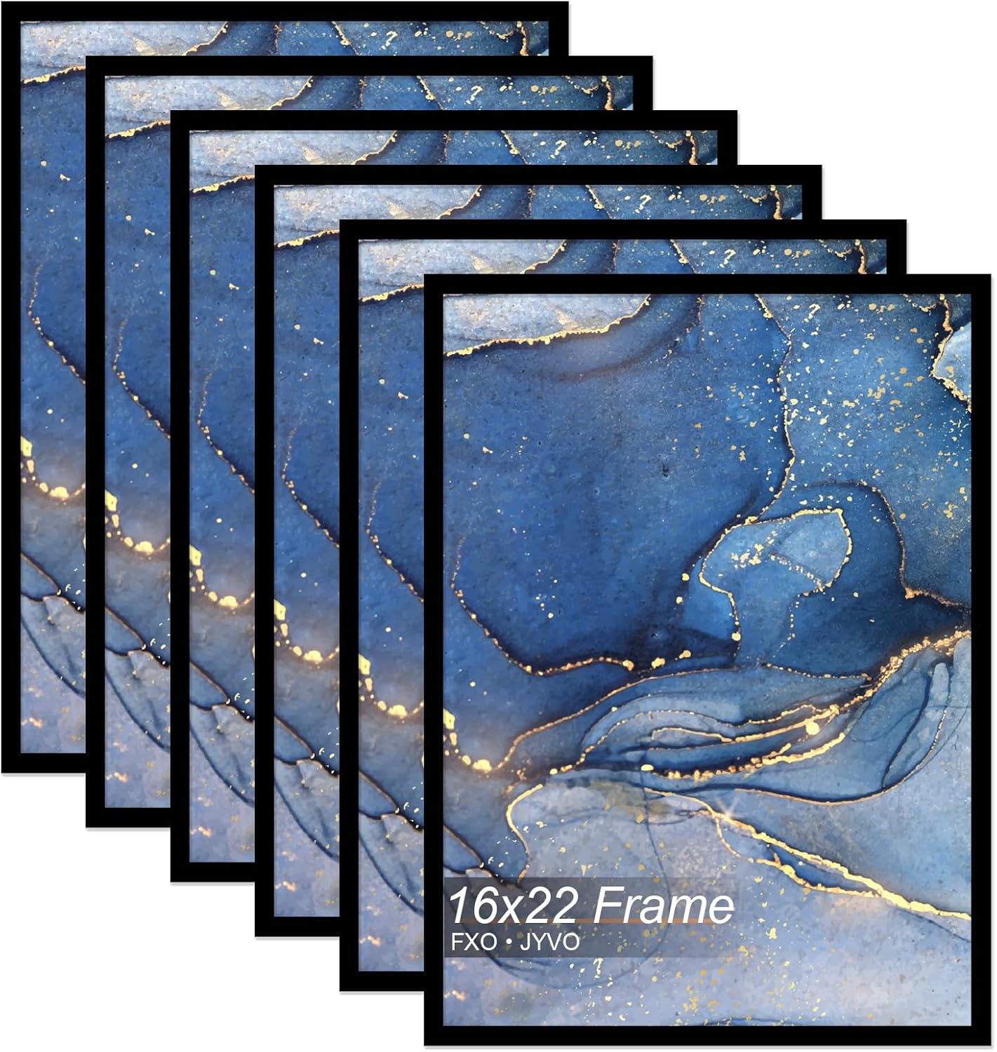 16x22 Picture Frame Set of 6 for Stunning Wall Displays