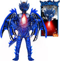 digi Dragon Costume for kids - Ice Blue Full Body Jumpsuit