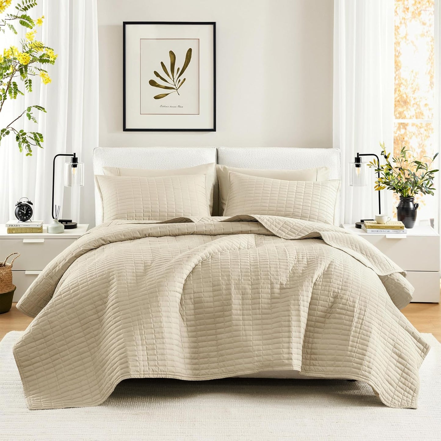 Comfort Spaces Kienna Quilt Set - Lightweight Summer Blanket