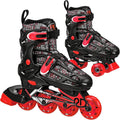Children's Adjustable 2in1 Quad and Inline Skates - Fits Sizes 3 to 6