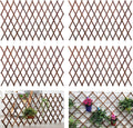 Expandable Garden Trellis 4 Pc Set 38in x 89in - Natural Wooden