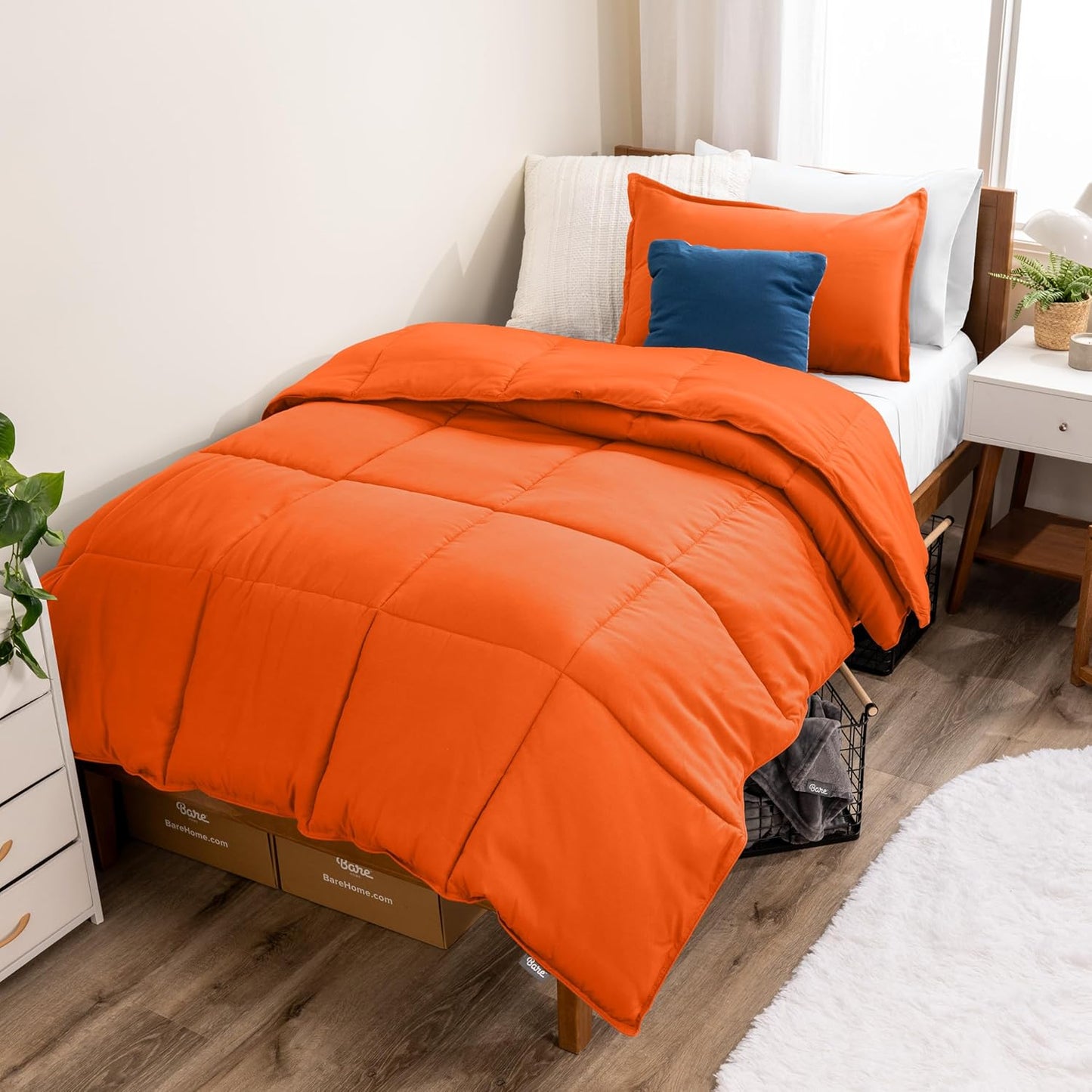 Bare Home Comforter Set - Ultra-Soft Goose Down Alternative