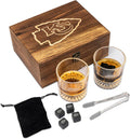NFL Wood Boxed Drinkware Set - Chiefs Rocks Glasses & Stones