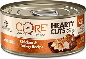 Wellness CORE Hearty Cuts Grain Free Wet Cat Food for Cats