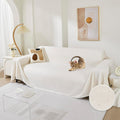 Sectional Couch Cover for 3 Cushion Sofa - Creamy White Protective