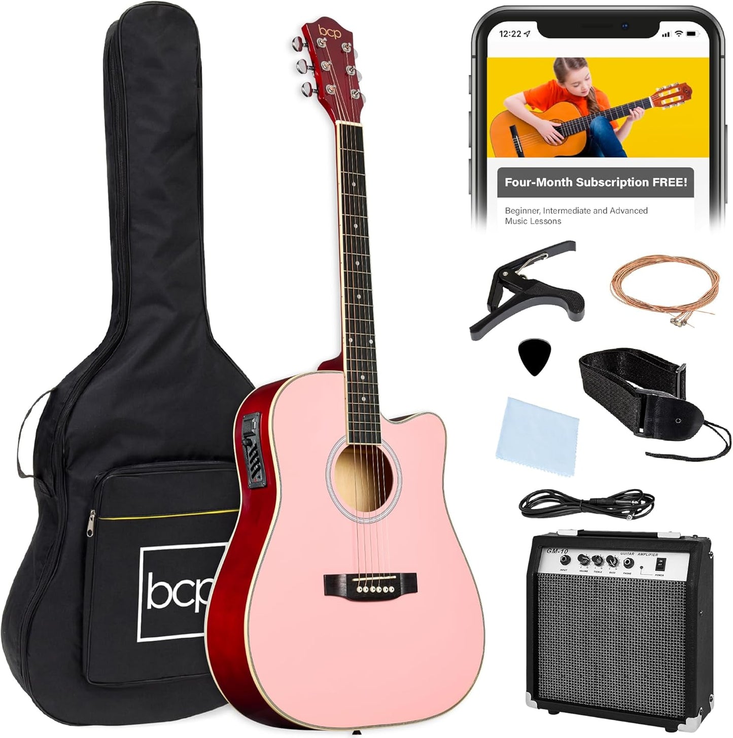 Best Choice Products Beginner Acoustic Electric Guitar Set for All