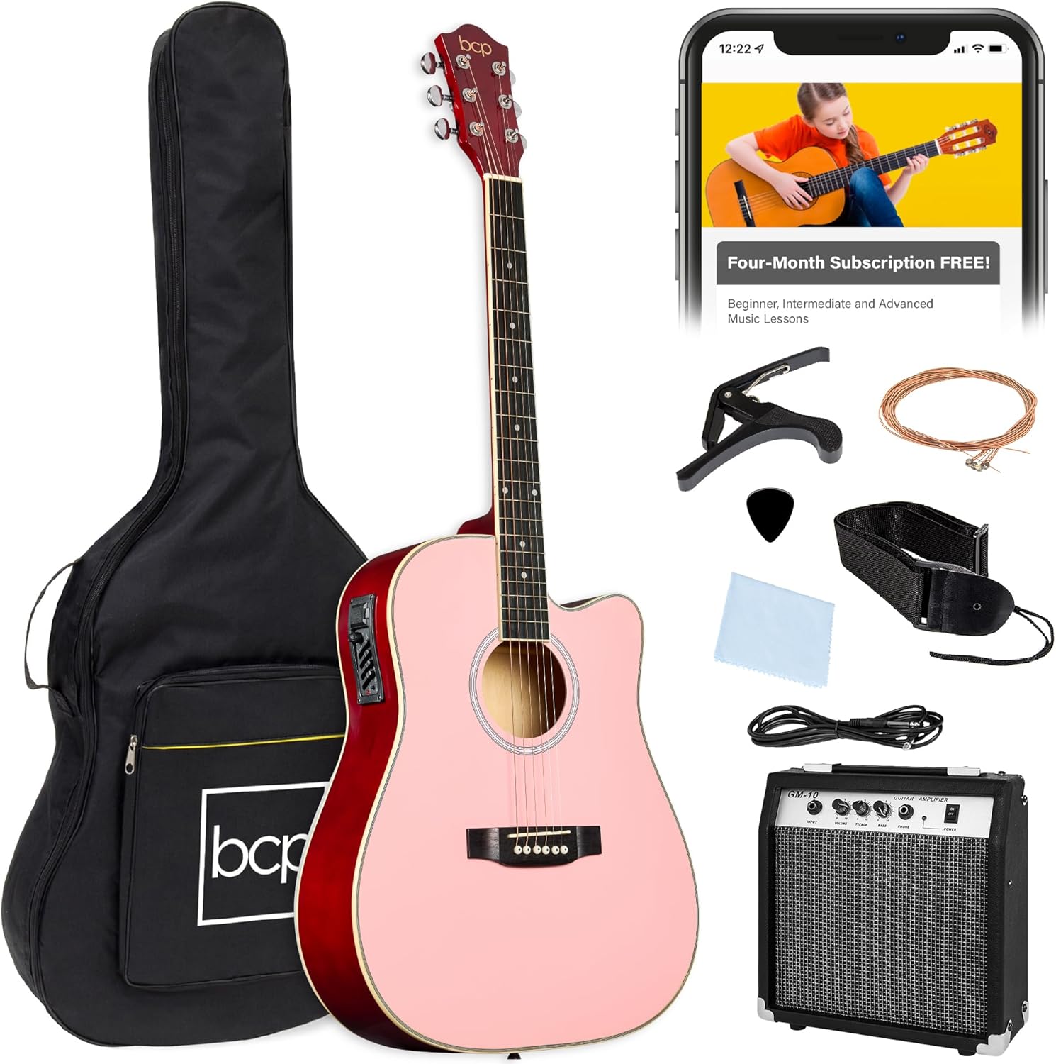 Best Choice Products Beginner Acoustic Electric Guitar Set for All