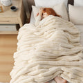 Bedsure GentleSoft Faux Fur Throw Blanket - Fluffy 50x70 in