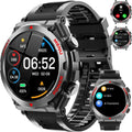 Military Smart Watches for Men 1.52ft HD Fitness Watch - Rugged, AI