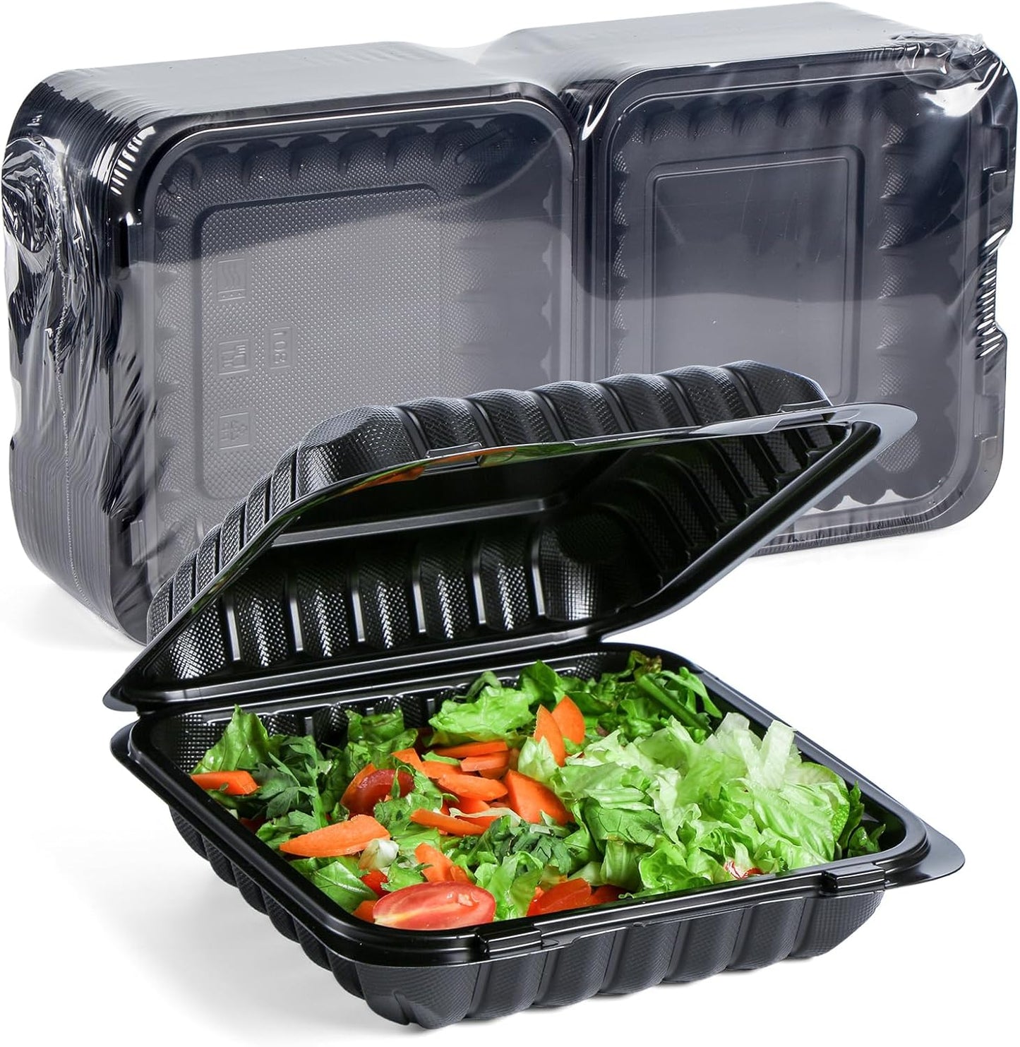 YANGRUI Takeout Containers 34 oz 55 Pack for Meal Prep & Storage