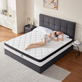 King Size Mattress 12 in Hybrid Memory Foam & Pocket Spring - Cooler