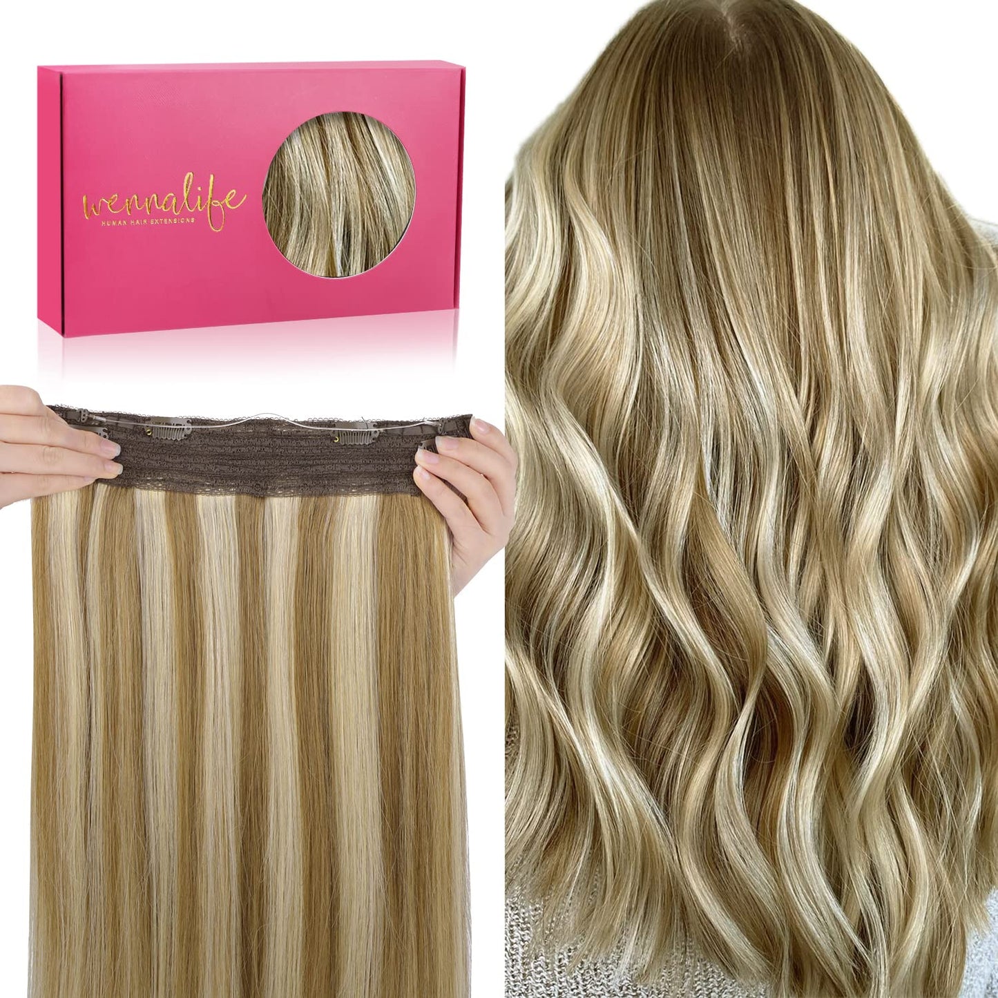 WENNALIFE Wire Hair Extensions for Natural Volume & Length