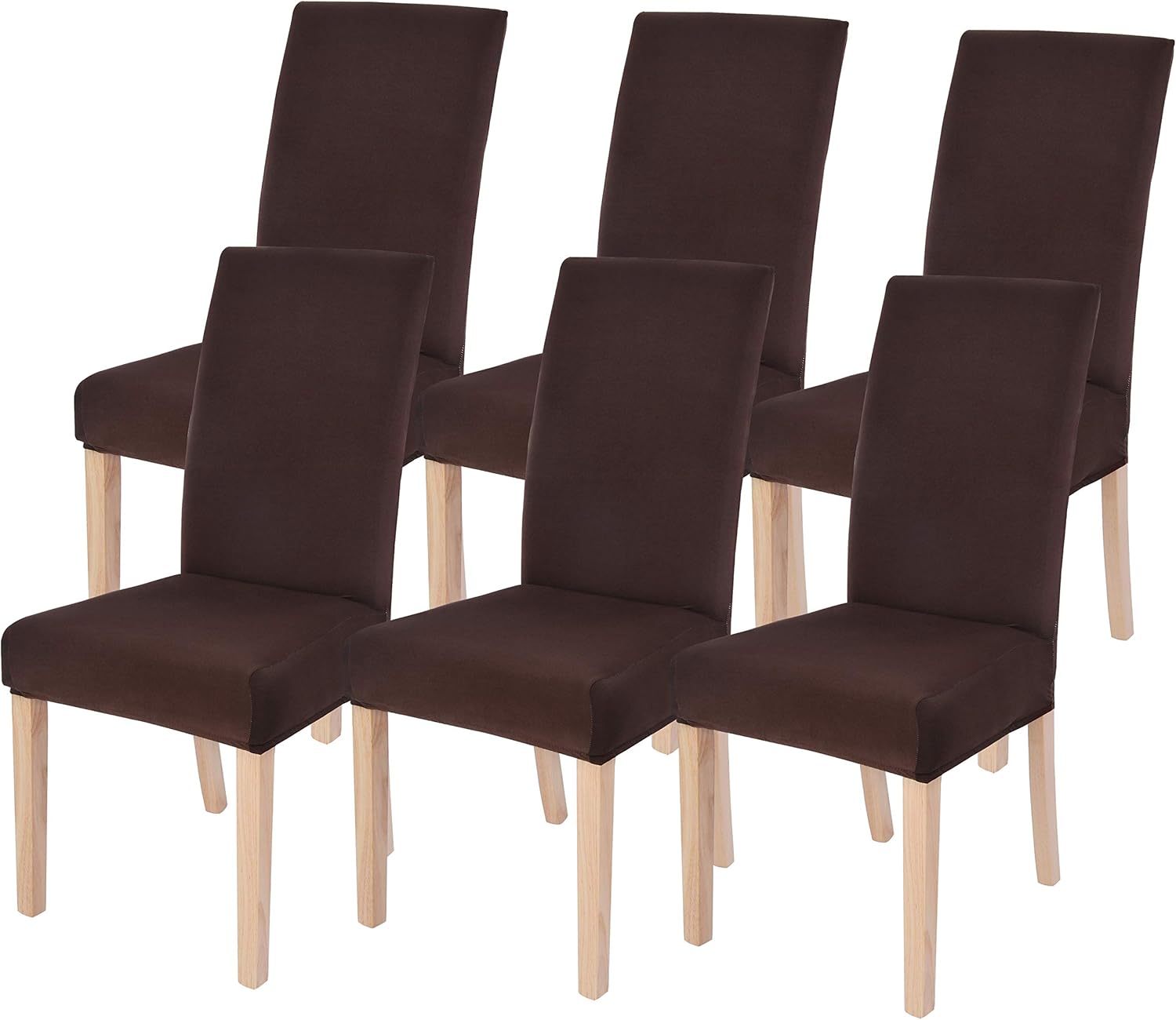SearchI Stretch Solid Color Dining Chair Covers for Home Decor
