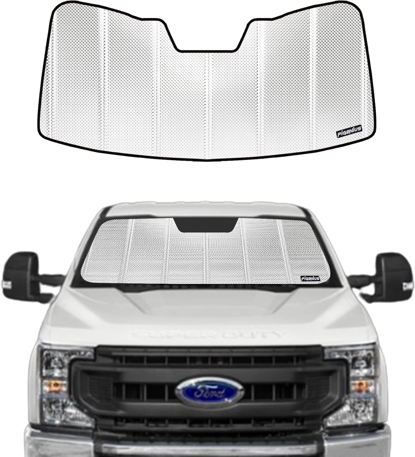 Windshield Sun Shade for Ford F250/F350 2017-2022 - BLAZBLOCK