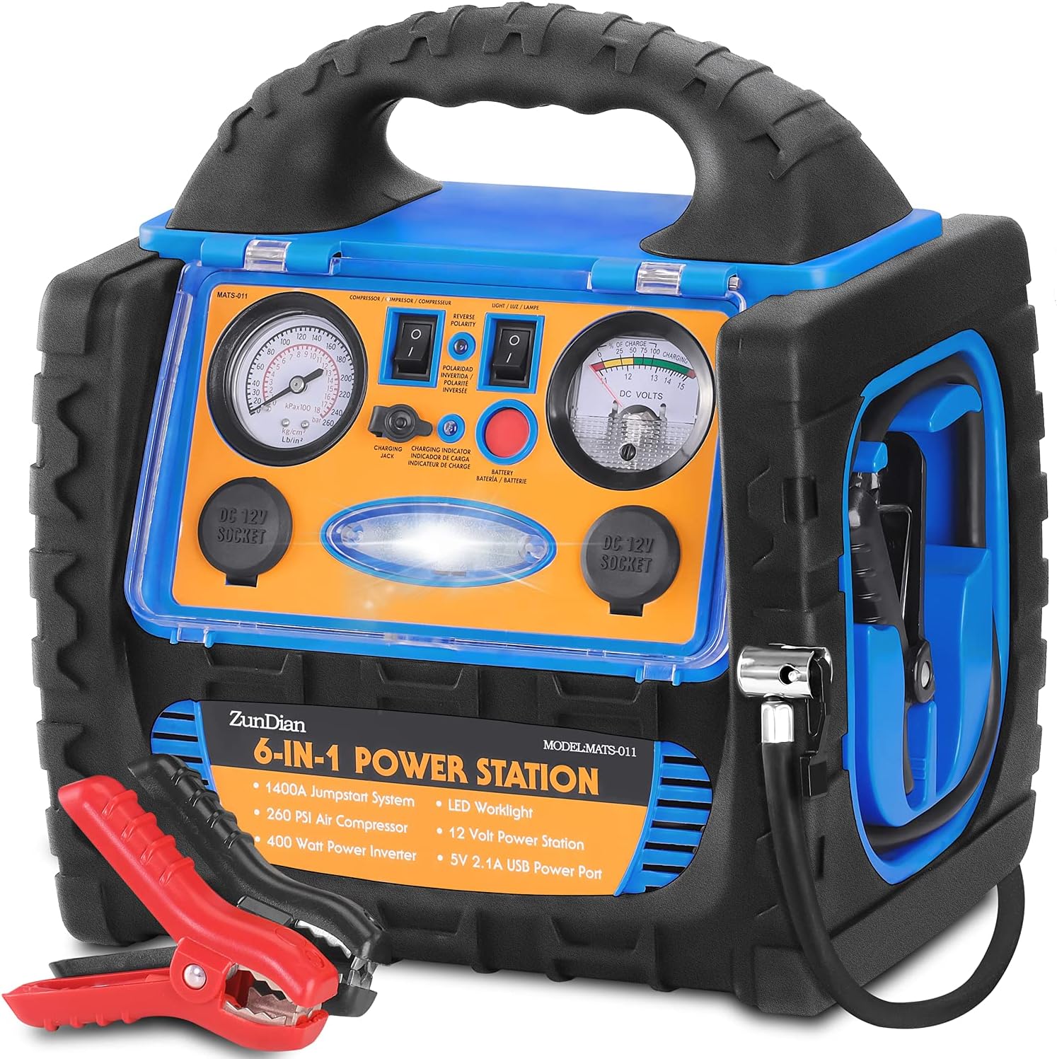 ZunDian 6-in-1 Jump Starter: Power Anywhere!
