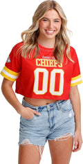 FOCO Ladies Gameday Jersey Mesh Crop Top - Team Style