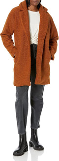 Teddy Bear Fleece Oversized-Fit Lapel Jacket - Cozy Layering generous