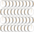 36 Set 6 in Wedding Tambourines Bulk - White Ribbon & Gift Tags