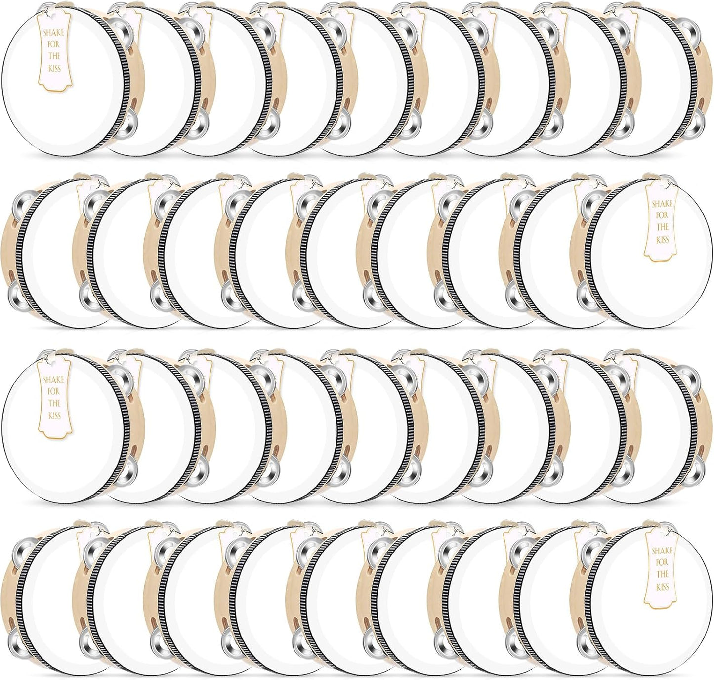 36 Set 6 Inch Wedding Tambourines for Joyful Celebrations