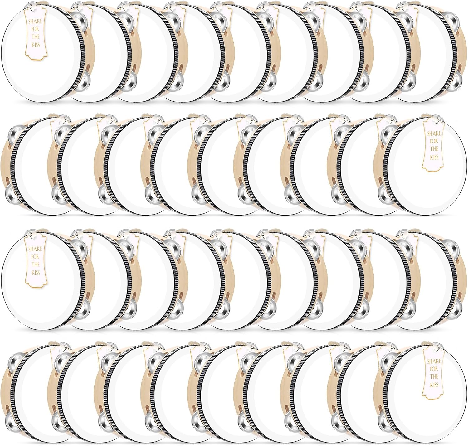 36 Set 6 Inch Wedding Tambourines for Joyful Celebrations