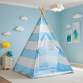 Teepee Tent for Kids with Padded Mat and Lights - Portable Playhouse