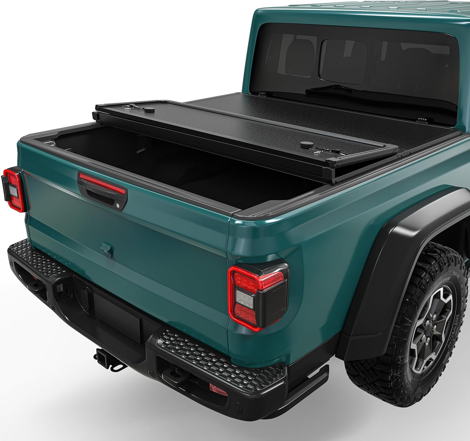 FRP Hard Tri-Fold Truck Bed Tonneau Cover for Jeep Gladiator