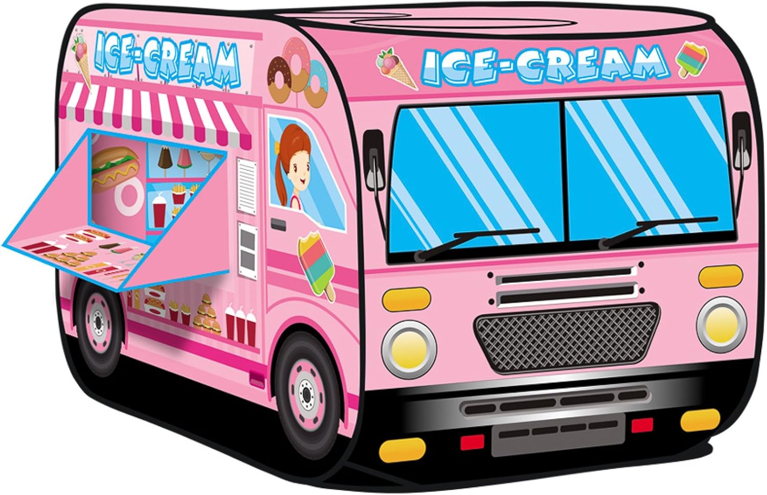 Ice Cream Truck Pop Up Play Tent - Indoor/Outdoor Fun!