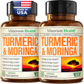 Moringa + Turmeric Curcumin Supplement for Joint Health - 2 Pack
