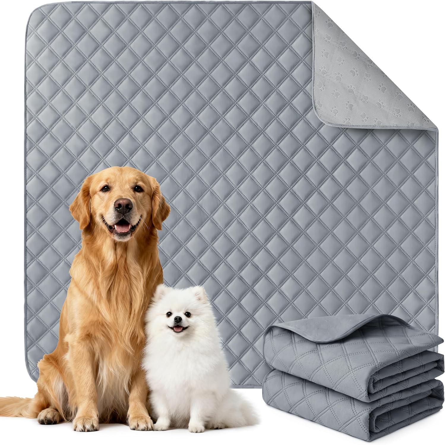 Eterish Reusable Washable Pee Pads for Dogs Extra Large 36in x 72in