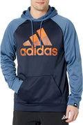 adidas Big & Tall Game & Go Big Logo Pullover Hoodie Ink/Wonder Steel