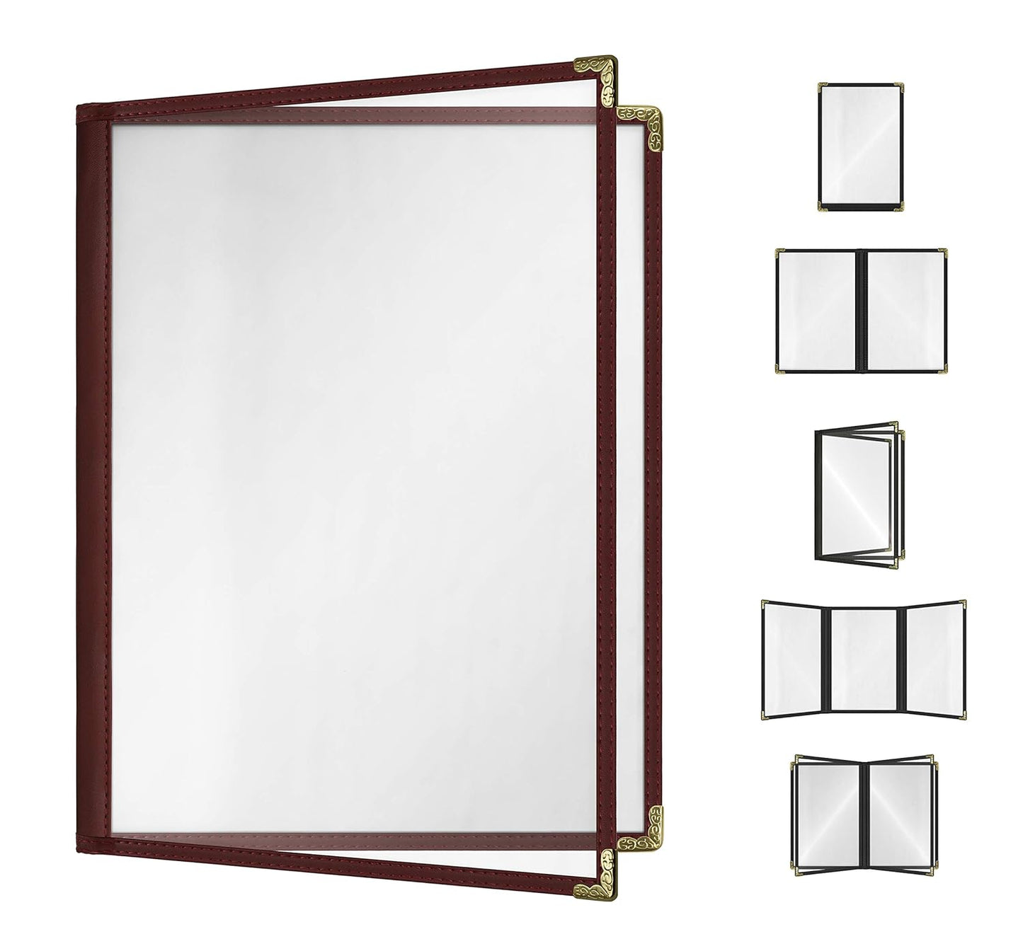Goodsmart Restaurant Menu Covers - Elegant Burgundy Design
