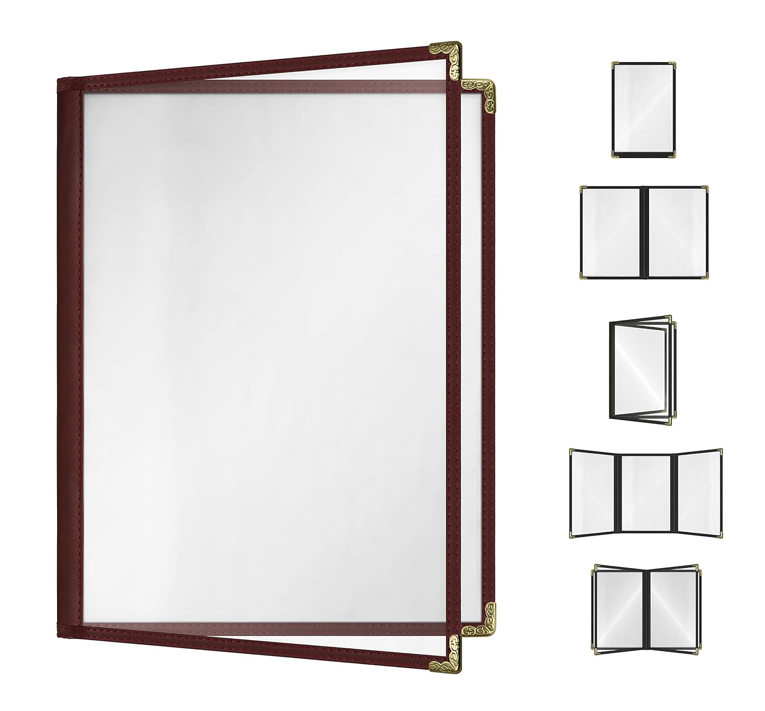 Goodsmart Restaurant Menu Covers - Elegant Burgundy Design