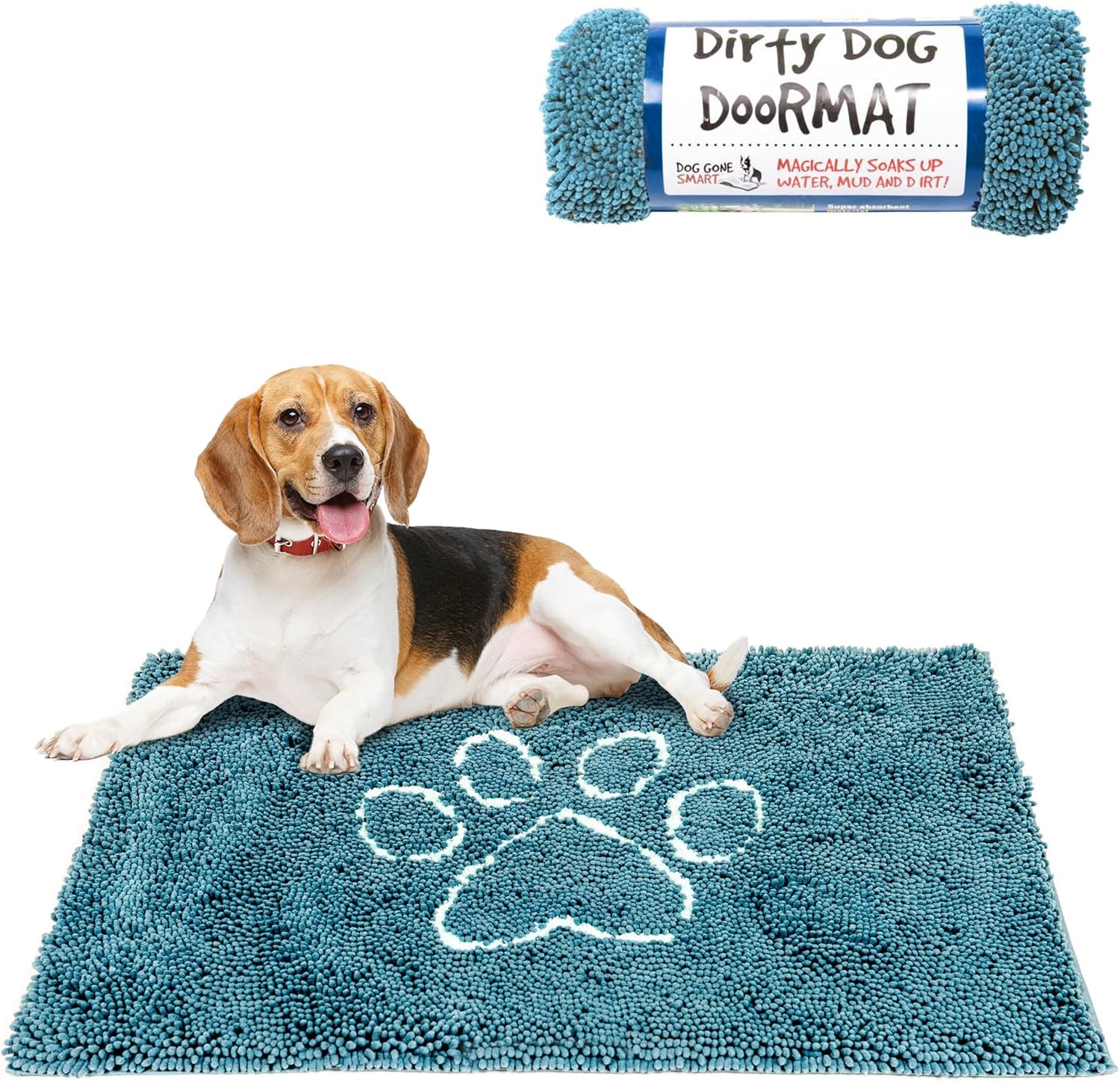 Dog Gone Smart Dirty Dog Doormat - Super Absorbent Rug for Pets