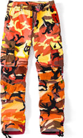 AKARMY Womens Cargo Pants with Pockets - Durable Ripstop Camo