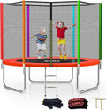 SKOK Trampoline 10FT Colorful Kids Trampoline - Safe Outdoor Fun