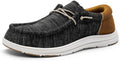 Men's Arch Support Slip-On Loafers - Comfortable Non-Slip Boat