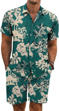 COOFANDY Men's Summer Beach Outfits 2 Piece Linen Set - Cool Vacation