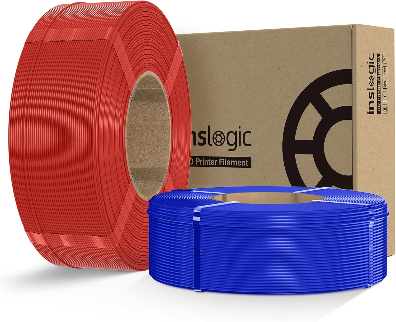 Inslogic Pre-Dried PLA Pro Filament Refill for 3D Printing