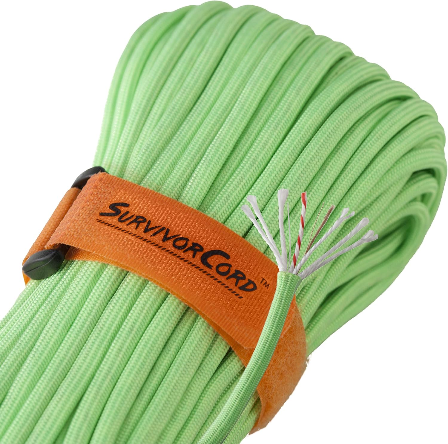 SurvivorCord 550 Military Paracord with Firestarter for Survival