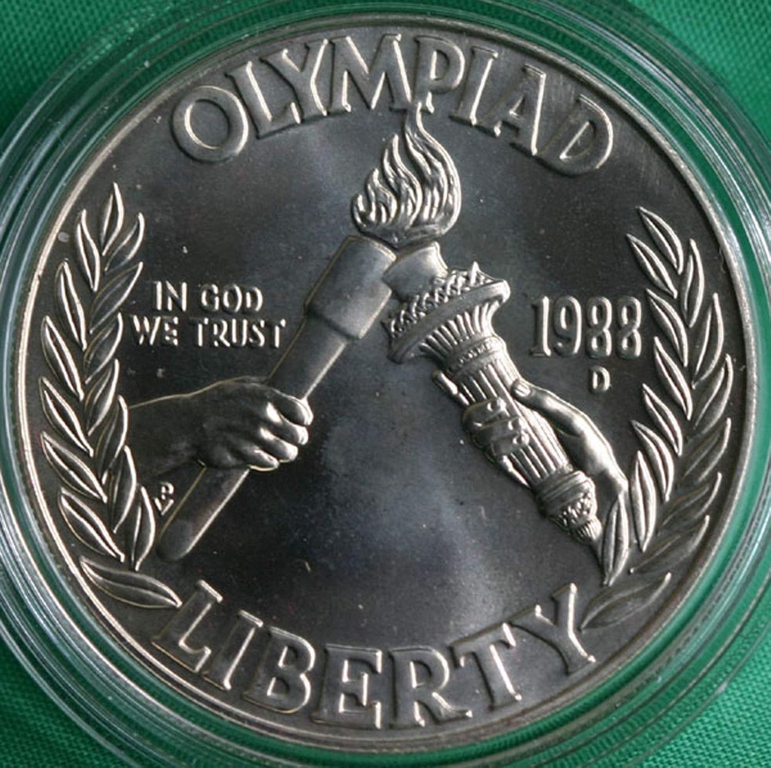 1988 D US Commemorative Silver Dollar Coin for Collectors