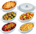 Heartland Home Porcelain Mini Casserole Dish Oval 6pc Set - Perfect