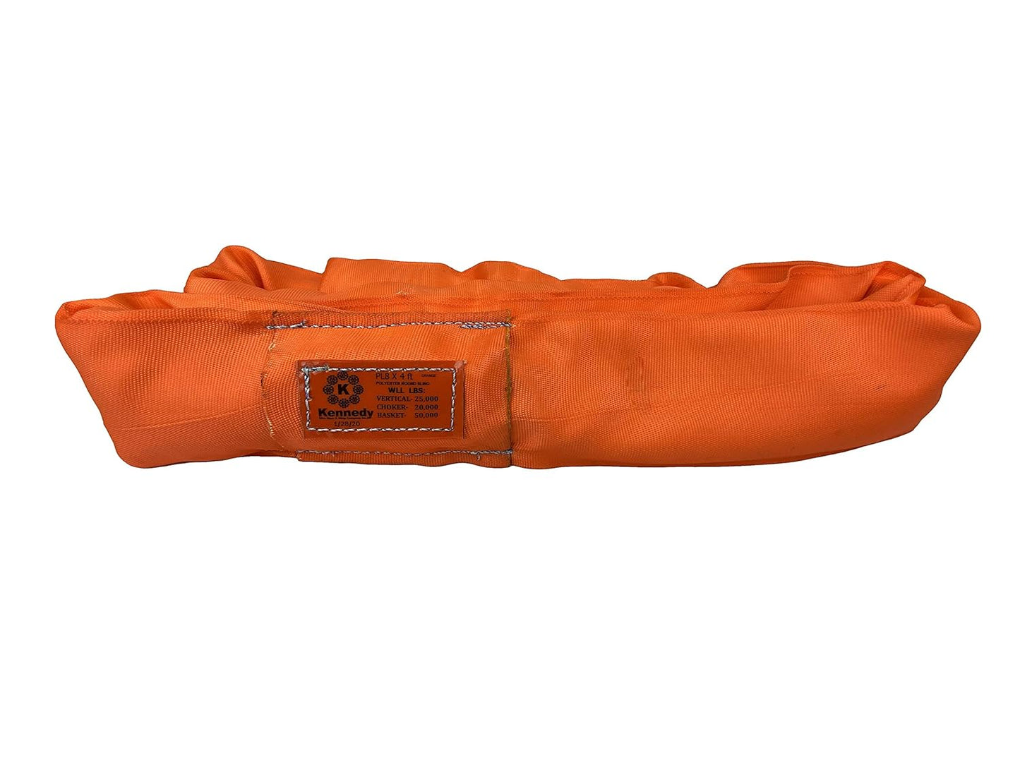 Power Lift PL8x20ft Orange Polyester Round Sling for Heavy Loads