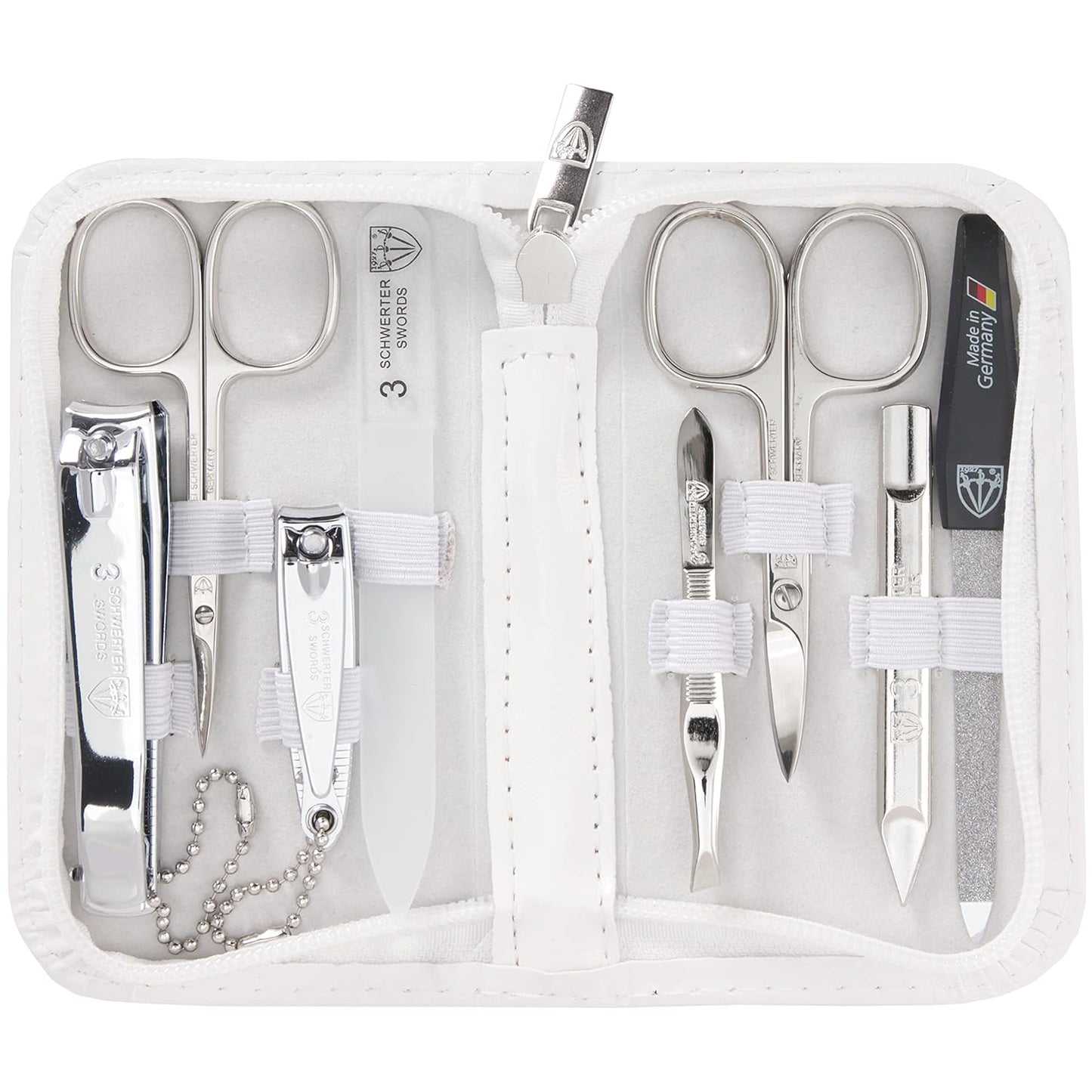 3 Swords Germany 8 Piece Manicure Pedicure Grooming Kit Set