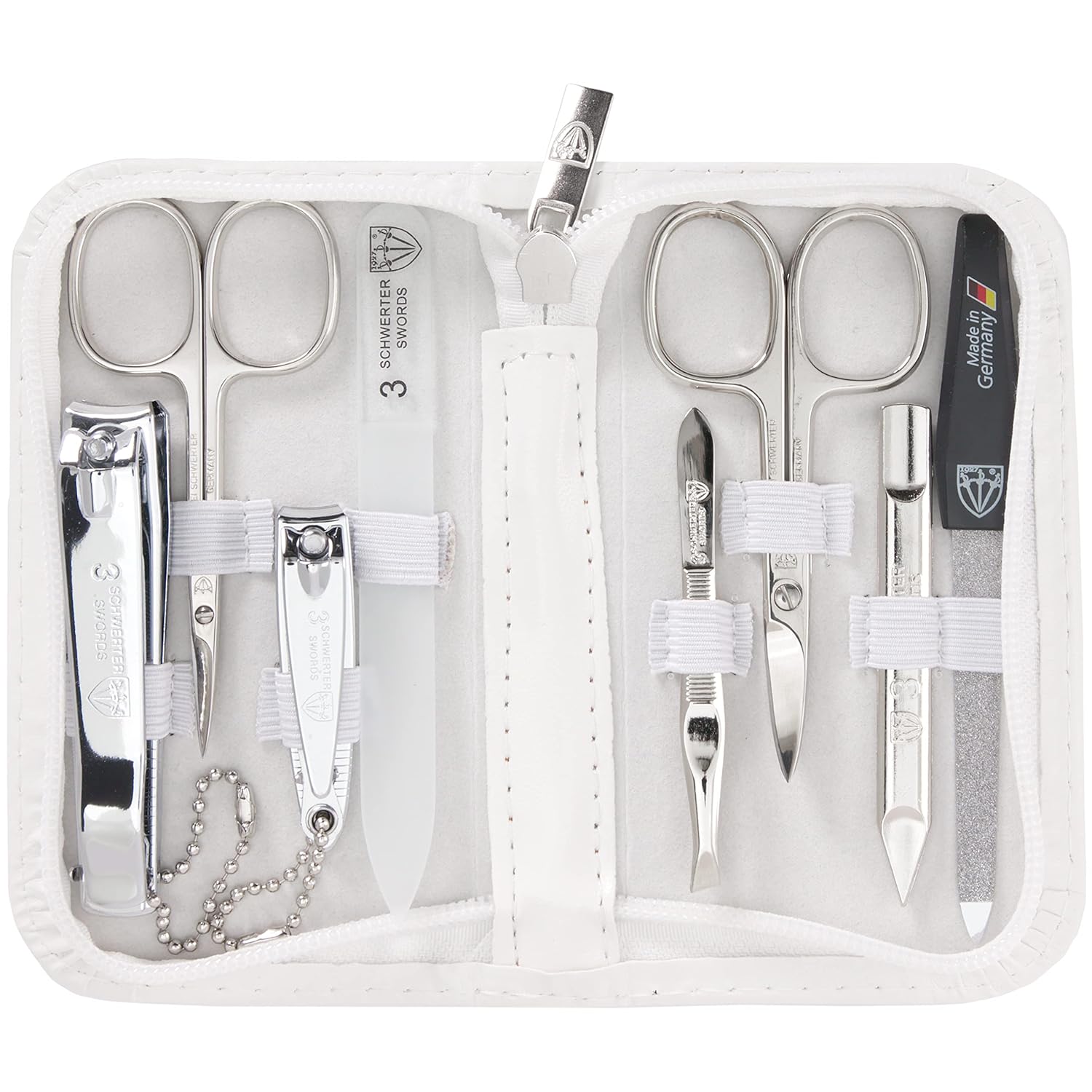 3 Swords Germany 8 Piece Manicure Pedicure Grooming Kit Set