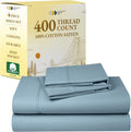 California Design Den Queen Sheet Set - 400 TC Sateen Softness