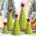 Lime Green Furry Christmas Cone Tree for Festive Decor