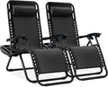 Zero Gravity Lounge Chair Set of 2 - Portable Reclining Comfort