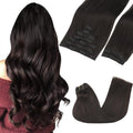 GOO GOO Clip in Hair Extensions Real Human Hair 18in - Natural Look