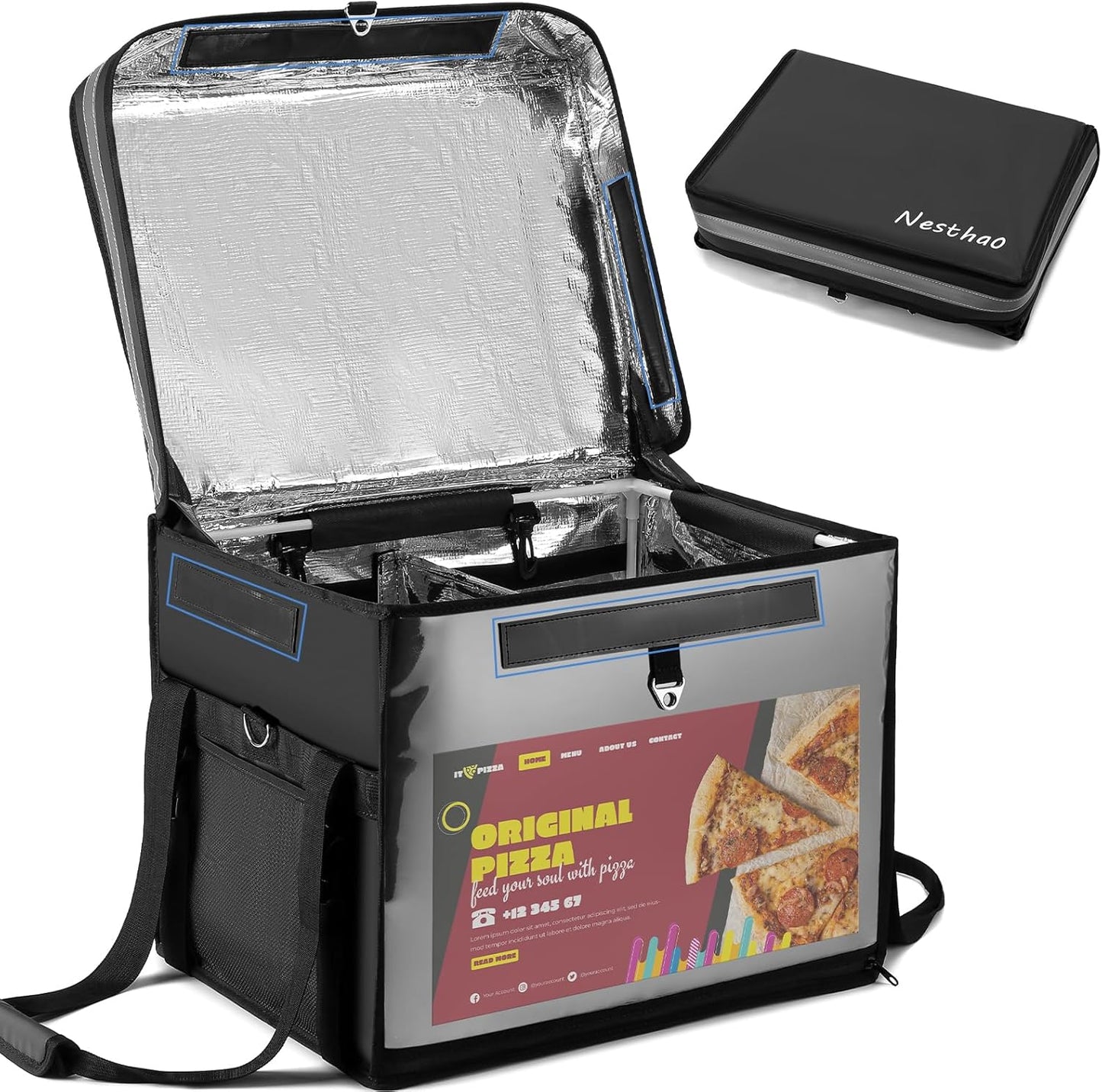 Insulated Food Delivery Bag for Catering and Delivery Drivers