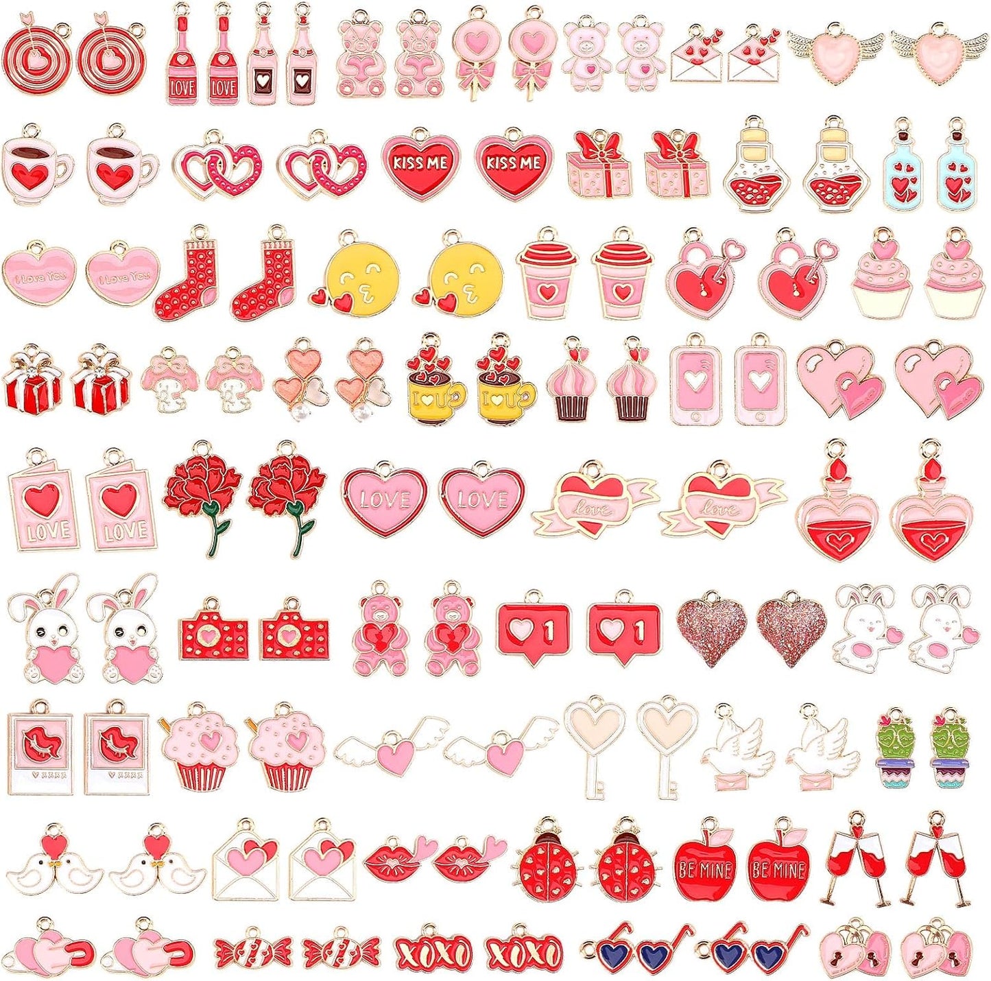 SANNIX Valentine's Day Charms - DIY Crafting Bliss!